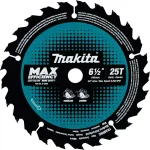 Makita 6-1/2 in. 25T Carbide-Tipped Ultra-Thin Kerf Circular Saw Blade for Cordless Saws thumbnail 1
