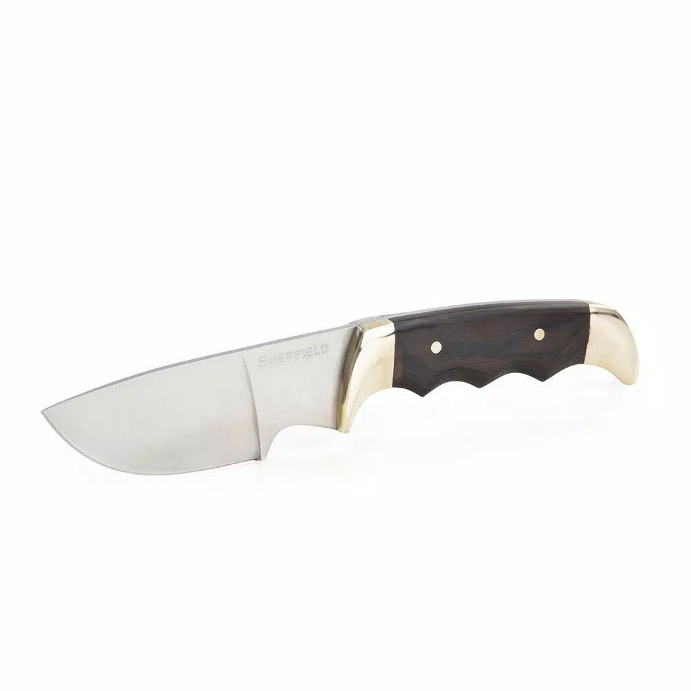 Sheffield Timber Series Big Pakka 4.5 in. Drop Point Fixed Blade Hunting Knife