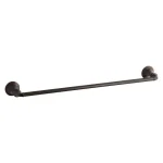 KOHLER Devonshire 3-Piece Bathroom Hardware Set - Towel Bar, Ring & Toilet Paper Holder - Oil-Rubbed Bronze thumbnail 2