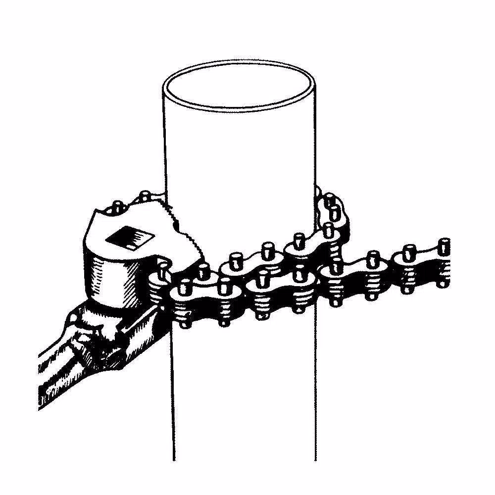 GearWrench 1/2 in. Drive Chain Strap Wrench for Pipe and Tubing