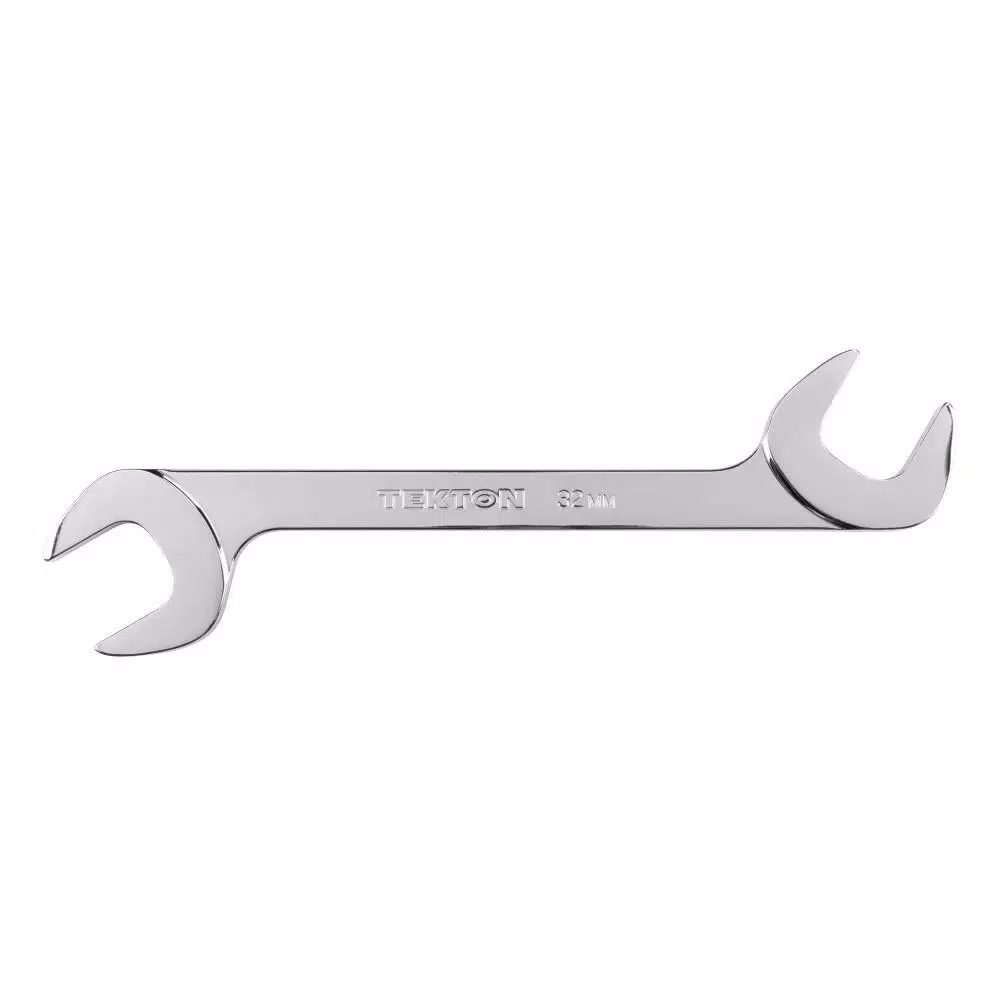 TEKTON 32 mm Angle Head Open End Wrench, 60° Offset, 4140 Chrome Moly Steel
