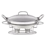 Cuisinart 11 in. Stainless Steel Round Buffet Server, 2.5 Qt Chafing Dish thumbnail 1