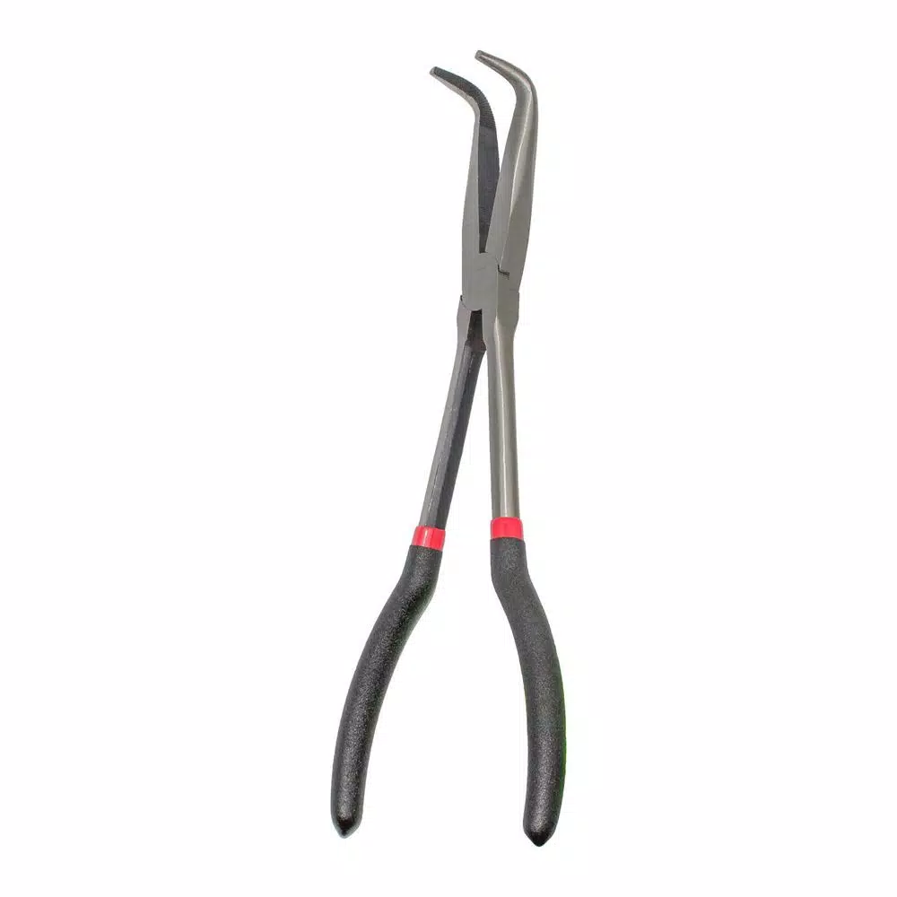 KING 5-Piece Long Nose Pliers Set, 11 in. Straight, 90-Degree, 45-Degree, Hose, Cable, and Flat Nose