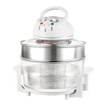 Magic Chef 1300W White Glass Bowl Convection Countertop Oven with Built-In Timer thumbnail 1