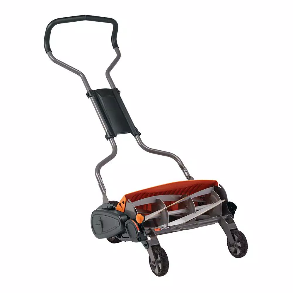 Fiskars StaySharp Max 18 in. Manual Push Reel Mower, InertiaDrive Technology