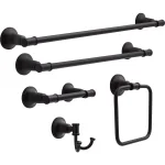 Delta Chamberlain 24 in. Matte Black Towel Bar, Zinc Die Cast Construction thumbnail 3