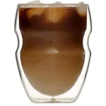 Ozeri Serafino Double Wall 8 oz. Borosilicate Glass Beverage & Coffee Glasses - Set of 4 thumbnail 6