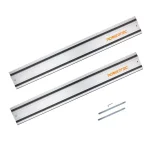 POWERTEC 55 in. Track Saw Guide Rail and Connector Kit for Makita or Festool (2-Pack) thumbnail 1