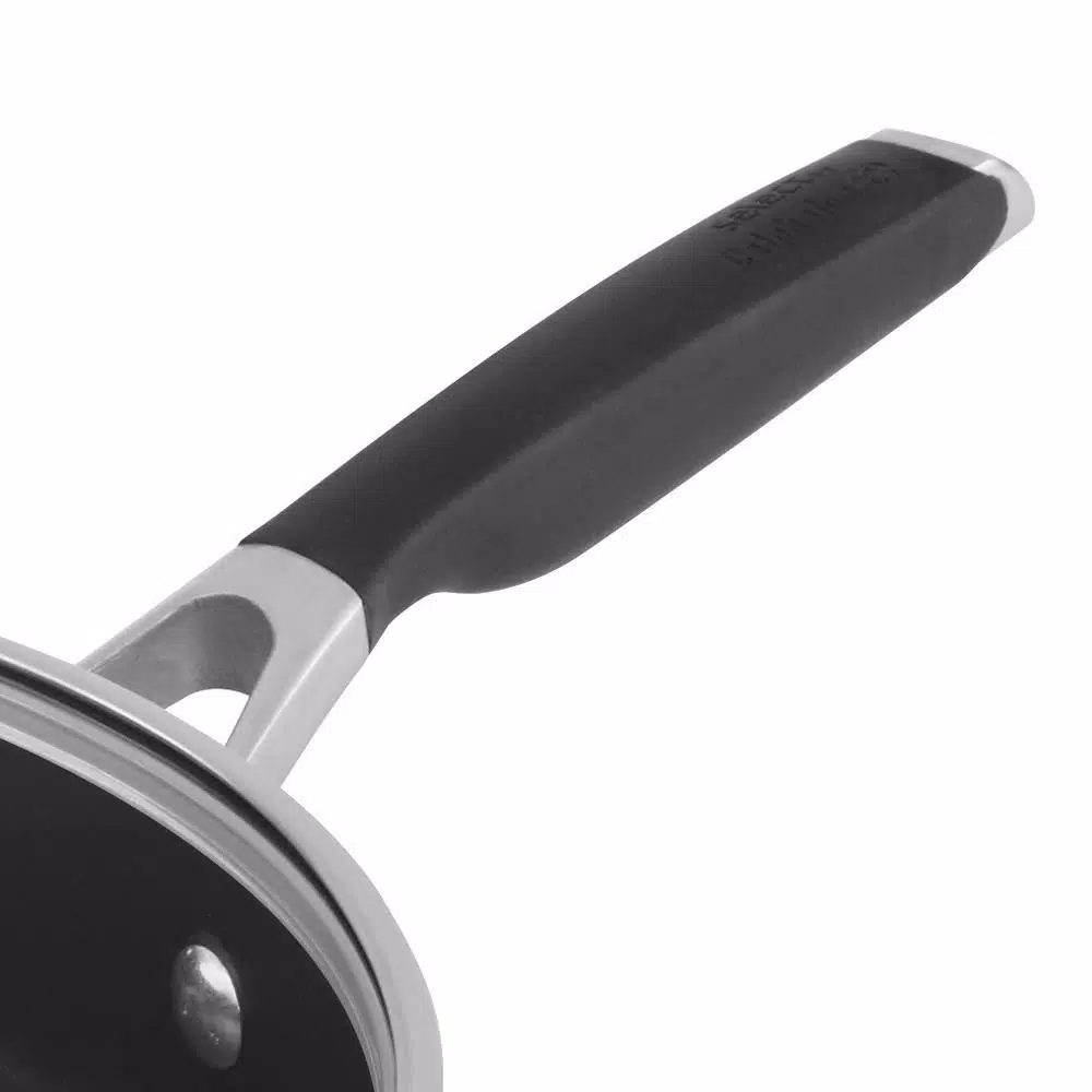 Calphalon Select 3 Qt. Hard-Anodized Aluminum Nonstick Saute Pan with Glass Lid, Black