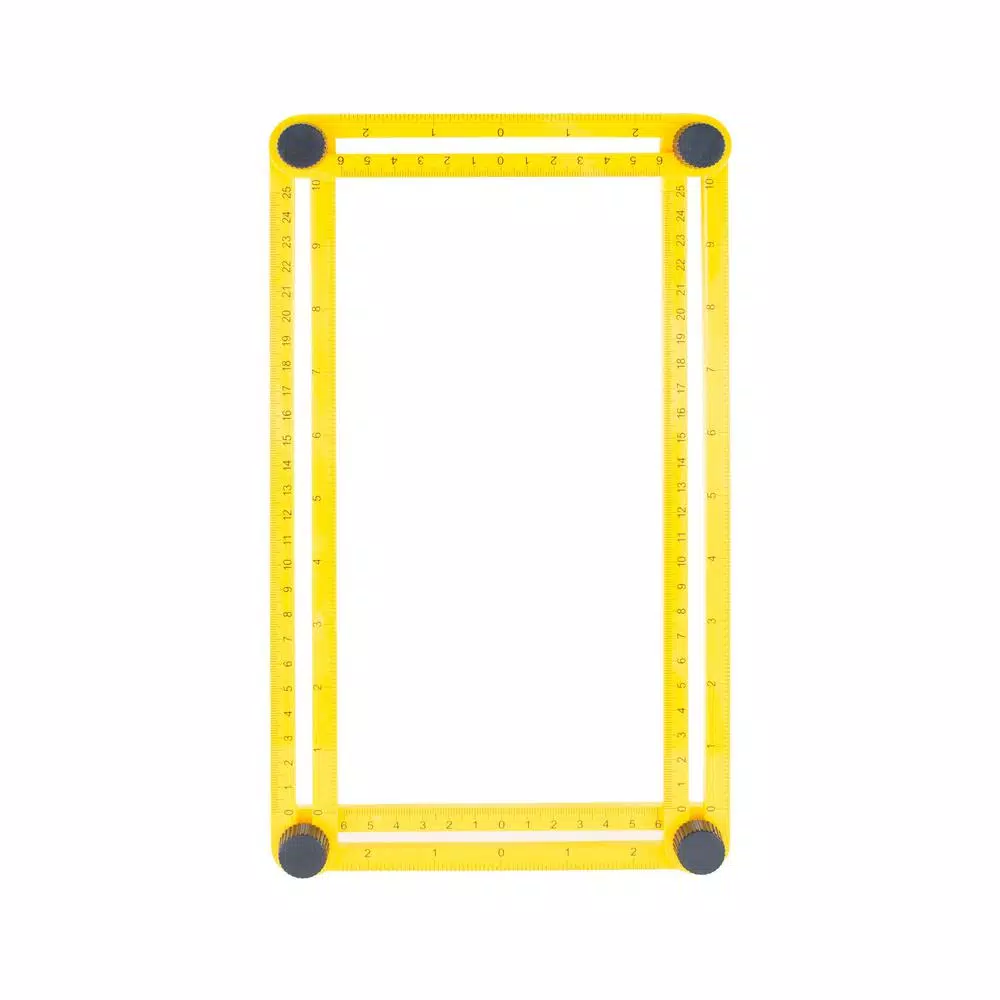 POWERTEC Universal Angle Template Tool, 10 in. Multi-Angle Ruler for Precise Measuring and Tracing