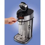 Hamilton Beach The Scoop Single-Serve Stainless Steel Coffee Maker with Built-In Mesh Filter thumbnail 5
