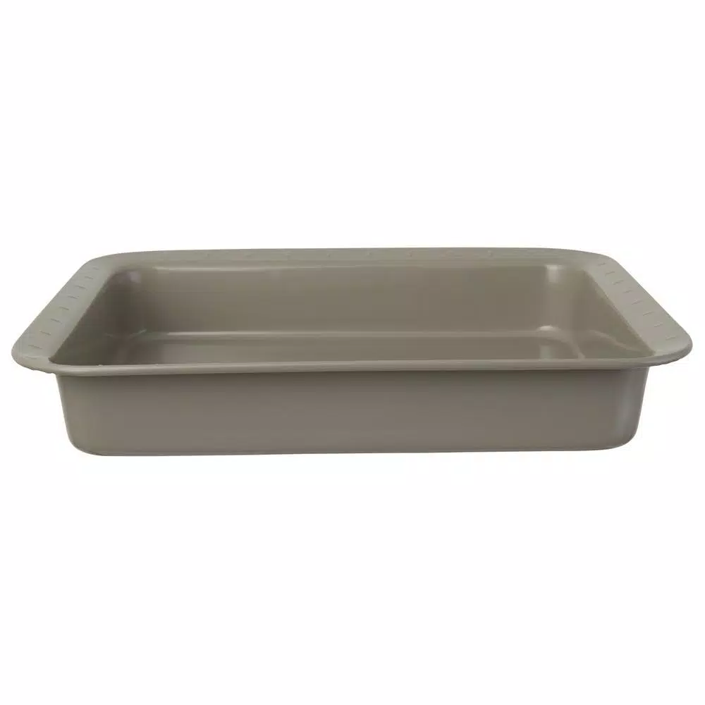 BergHOFF Leo Rectangular Cake Pan with Slicing Tool - Nonstick Carbon Steel Bakeware