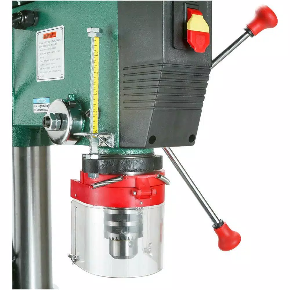 Grizzly Industrial 20 in. 12-Speed Floor Drill Press with 1-1/2 HP Motor and MT #4 Spindle Taper