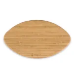 Picnic Time Touchdown 16 in. Oval Bamboo Football Cutting Board and Charcuterie Serving Tray thumbnail 4