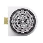 Nostalgic Warehouse Waldorf Crystal Privacy Door Knob, Oil-Rubbed Bronze, 2-3/8 in. Backset thumbnail 2
