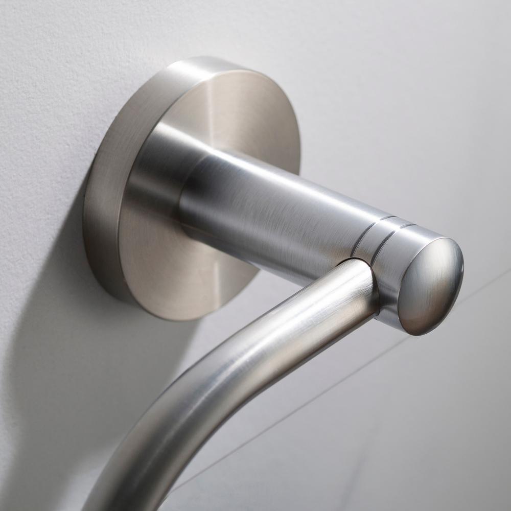 Kraus Elie Brushed Nickel Towel Ring - Solid Brass Hand Towel Holder
