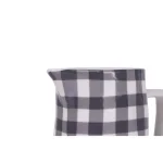 3R Studios 64 oz. Black Gingham Stoneware Pitcher thumbnail 3