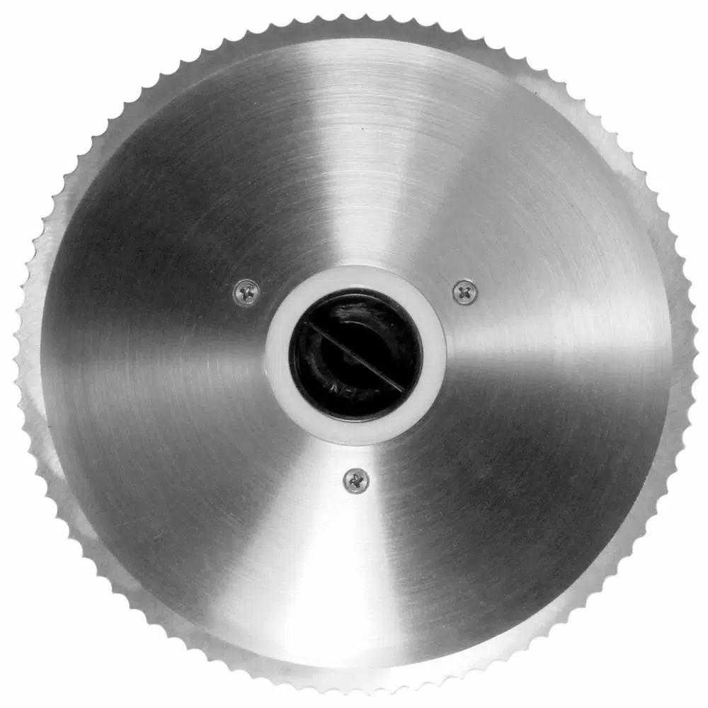 LEM Belt Driven 7.5 in. Stainless Steel Food Slicer, 150W, 0-20 mm Thickness