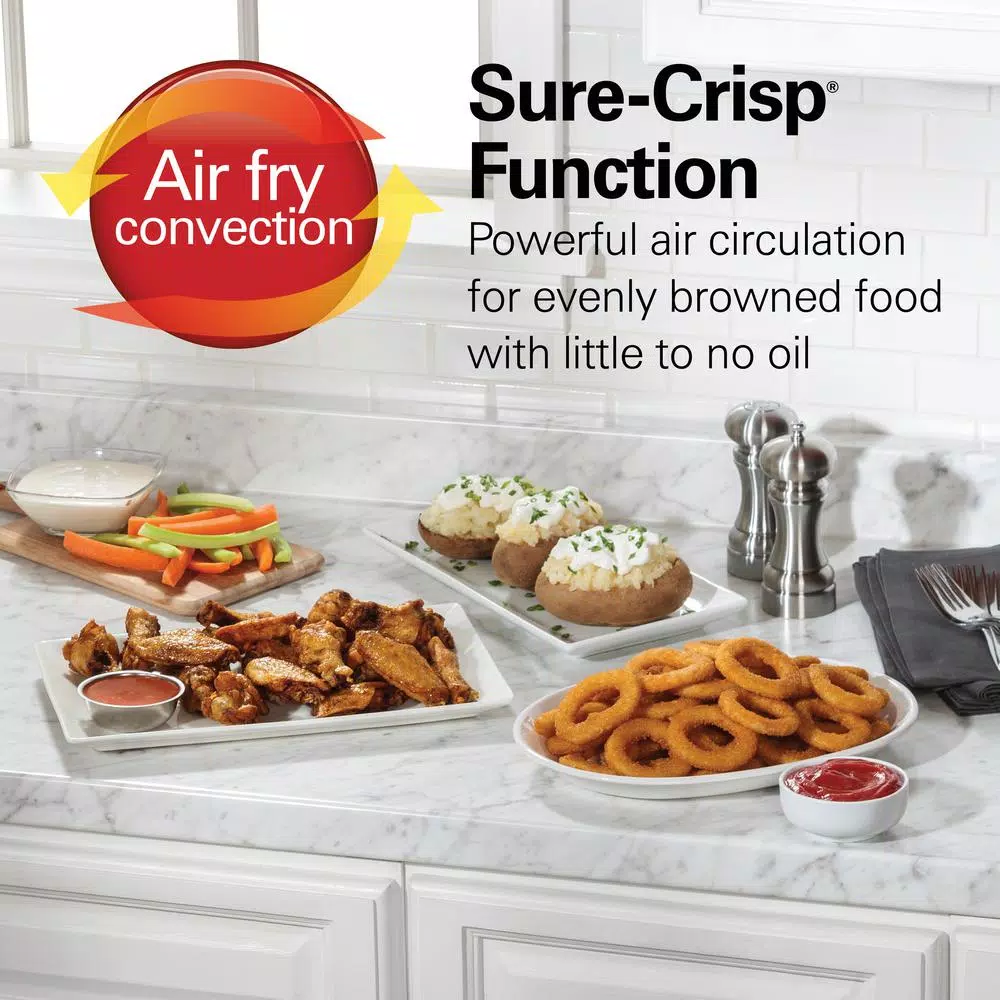 Hamilton Beach Sure-Crisp 1440W 6-Slice Air Fryer Toaster Oven, Stainless Steel