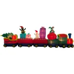 Fraser Hill Farm 6 ft. Santa on Christmas Express Inflatable Holiday Decoration thumbnail 6