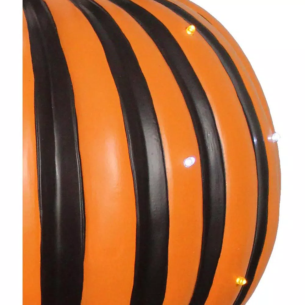 Haunted Hill Farm 36 in. Lighted Stacked Pumpkin Trio, Indoor/Outdoor Halloween Decor