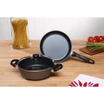 Swiss Diamond Classic Series 2-Piece Cast Aluminum Nonstick Cookware Set, Gray thumbnail 2