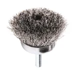 Robtech 1-3/4 in. Crimped Steel Wire Cup Brush with 1/4 in. Shank thumbnail 2