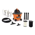 RIDGID 9 Gal. 4.25 Peak HP NXT Wet/Dry Shop Vacuum with Tug-A-Long Hose and Accessories thumbnail 1