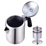 Cook N Home 8-Cup Stainless Steel Stovetop Coffee and Tea Percolator Kettle thumbnail 4