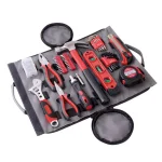 Apollo Tools 91-Piece Household Tool Kit with Roll-Up Zippered Carrying Bag thumbnail 1