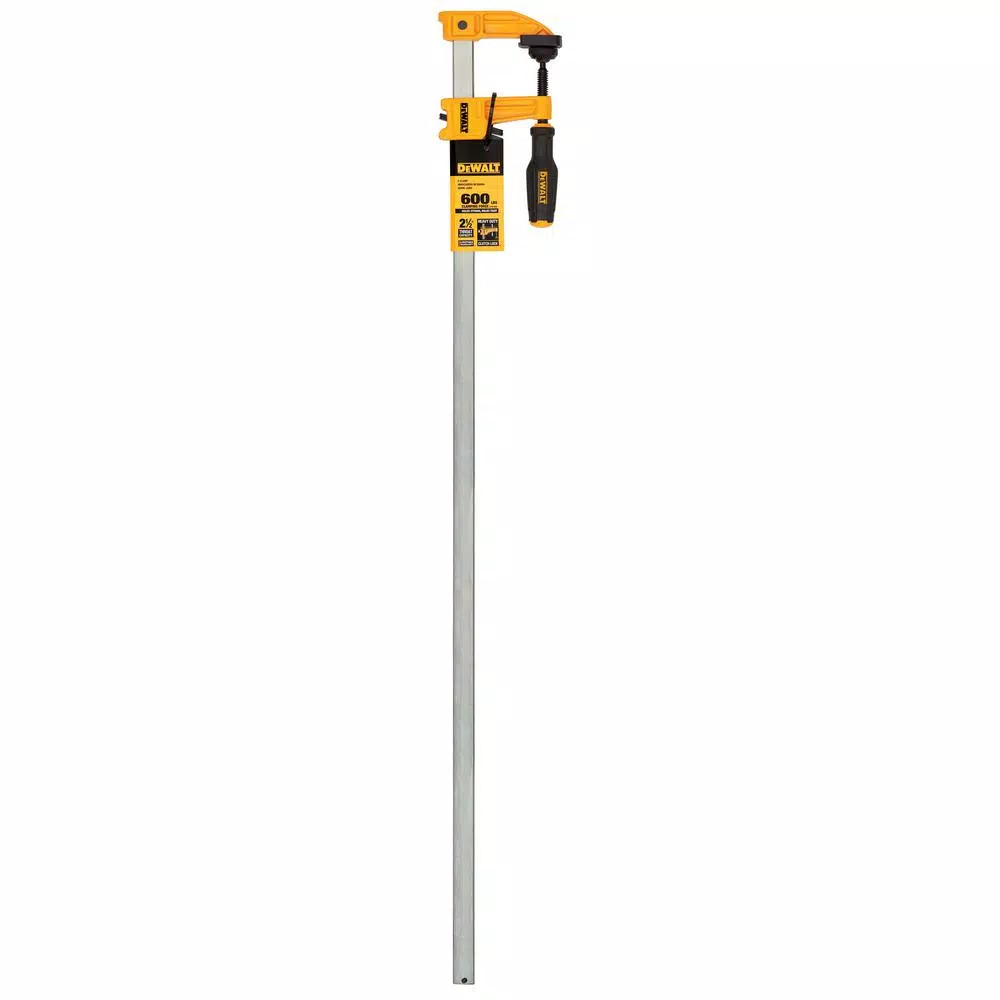 DEWALT 36 in. Medium Duty Bar Clamp, 600 lb. Clamping Force, 2.5 in. Throat Depth