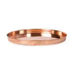 Achla Designs 12.5 in. Round Copper Plated Stainless Steel Decorative Serving Tray thumbnail 5