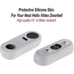 Wasserstein Gray Protective Silicone Skin for Google Nest Hello Video Doorbell thumbnail 2