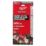 Milwaukee 35-3/8 in. Extreme Thick Metal 8/10 TPI Band Saw Blades, 3-Pack thumbnail 4