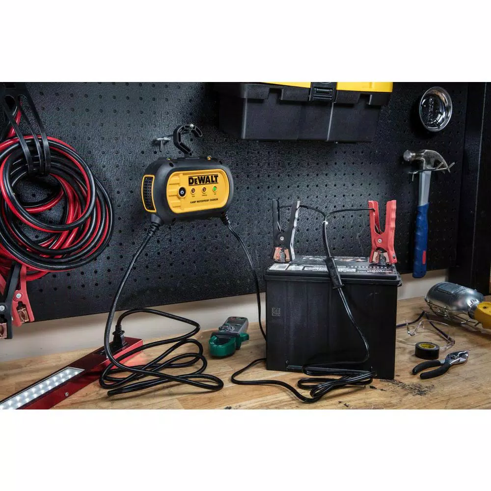 DEWALT DXAEWPC4 4 Amp Professional Waterproof 12V Battery Charger and Maintainer