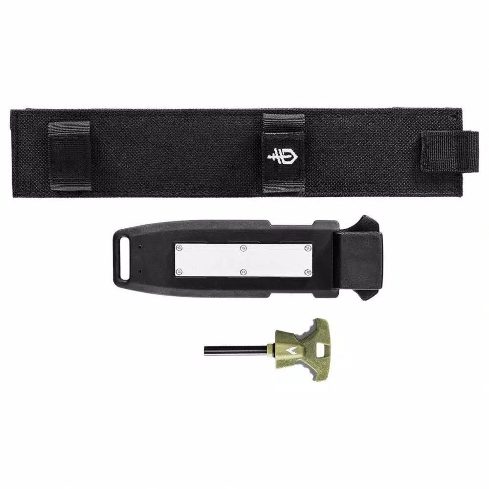 Gerber Ultimate Survival Fixed Blade Knife with Fire Starter and Sheath