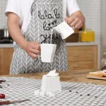 MALACASA White Porcelain Creamer Jug and Sugar Jar Set (2-Piece) thumbnail 3