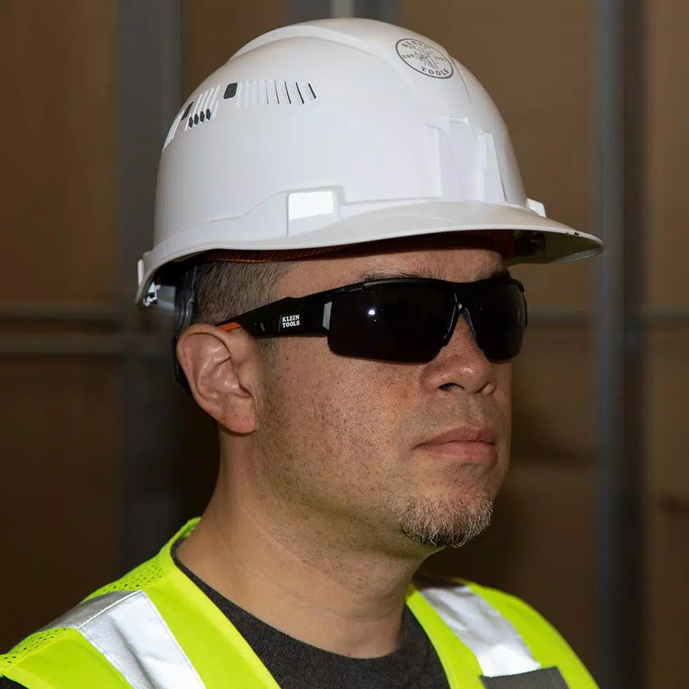 Klein Tools Professional Safety Glasses with Gray Tinted Lens and Anti-Fog Coating