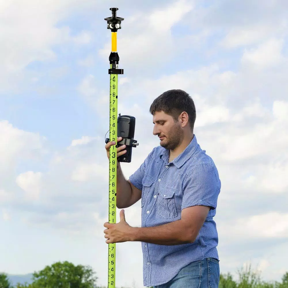 AdirPro 360-Degree Reflective Prism Assembly with Height Adapter for Robotic Total Stations