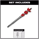 Milwaukee SHOCKWAVE 90-Piece Impact Duty Driver, Titanium Drill, Sawzall & Speed Feed Bit Set thumbnail 4