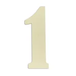 Jeff McWilliams Designs 18 in. Oversized Unfinished Wood Number 1 - Industrial Wall Decor thumbnail 1