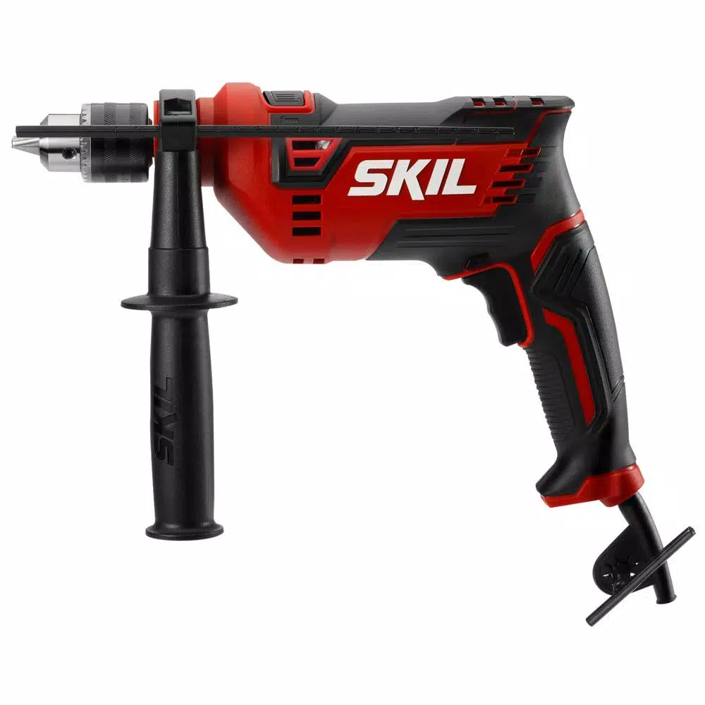 Skil 7.5 Amp Corded 1/2 in. Hammer Drill with Variable Speed and Keyed Chuck