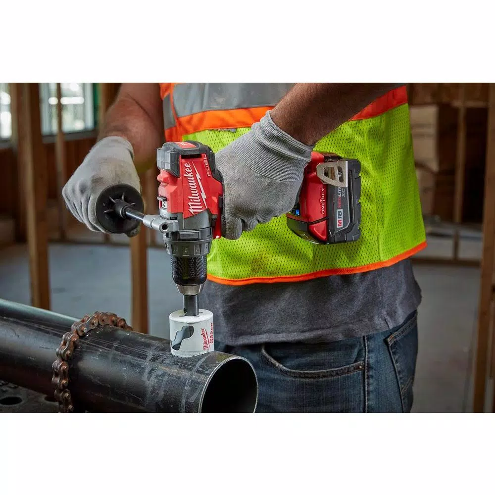 Milwaukee M18 FUEL ONE-KEY 1/2 in. Brushless Cordless Drill/Driver Kit with Titanium Shockwave Bit Set