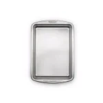Unbranded 9 x 13 in. Aluminum Rectangle Cake Pan with Pebble Pattern thumbnail 1