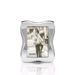 Nambe Bella Silver-Plated Metal Picture Frame, 4 x 6, Modern Tabletop Design thumbnail 1