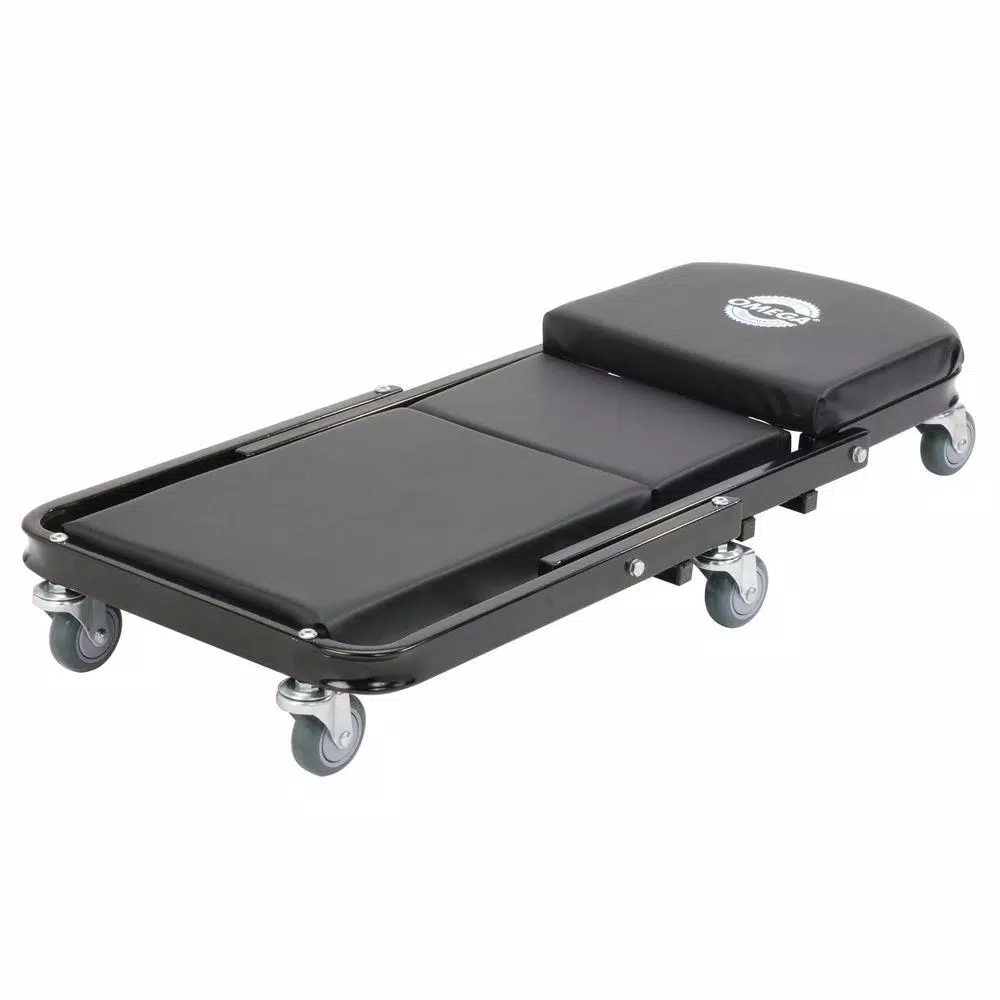Omega 91000 2-in-1 Foldable Mechanic Creeper and Seat, 450 lb. Capacity