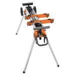 RIDGID 10 in. 15 Amp Dual Miter Saw with LED Cut Line and Professional Compact Miter Saw Stand Combo thumbnail 9