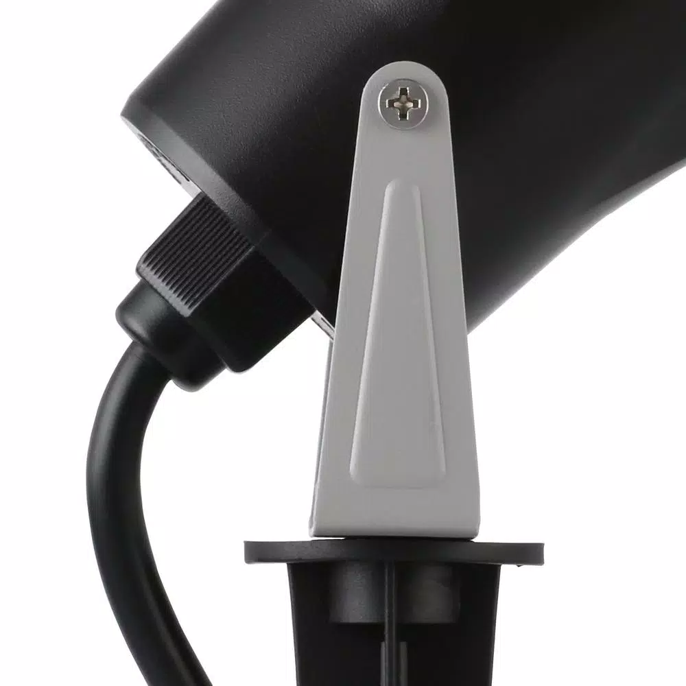 LightShow 10 in. White Projection Kaleidoscope LED Spotlight with Stake
