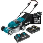 Makita 18 in. 36V LXT Cordless Steel Deck Walk Behind Push Lawn Mower Kit with 4 Batteries thumbnail 1