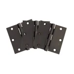 Design House 3.5 in. Square Corner Door Hinge, Oil Rubbed Bronze, 3-Pack thumbnail 1